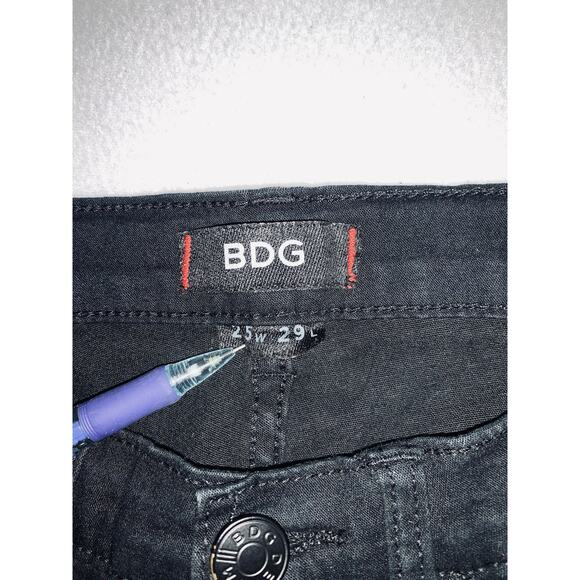 BDG Urban Outfitter Mid Rise Twig Ankle Black Jeans Size 25 x 29 Womens Good - Picture 6 of 9